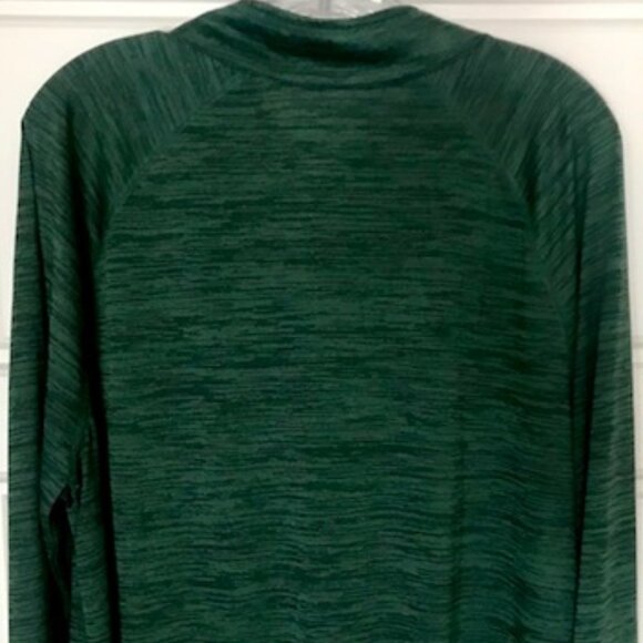 FANATICS UNIVERSITY OF MIAMI 1/4 ZIP LIGHTWEIGHT PULLOVER GREEN STRIATED MENS XL - Picture 8 of 10